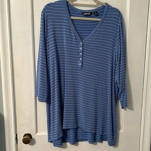 Lands’ End striped tunic top